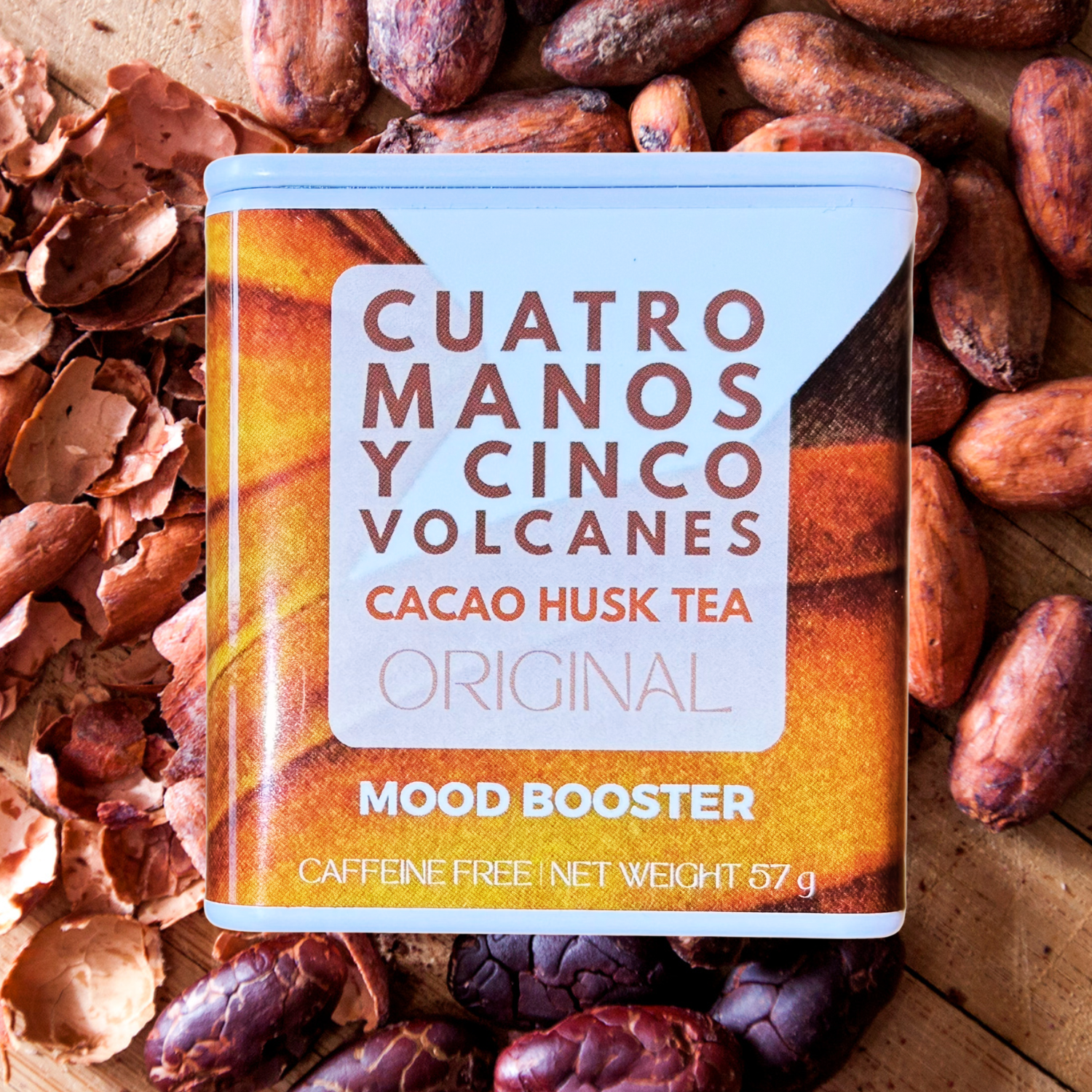 MOOD BOOSTER LOOSE LEAF CACAO TEA TIN