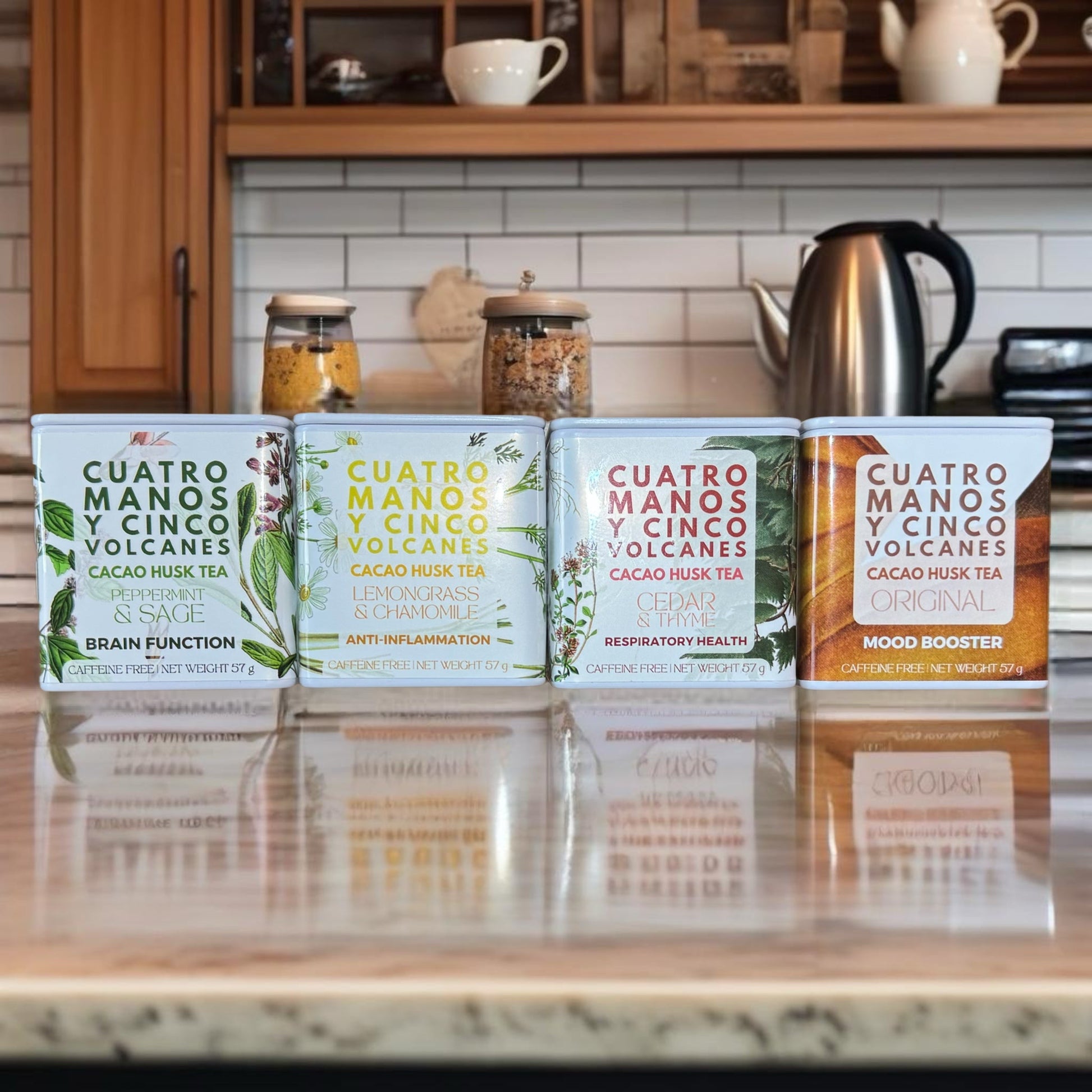 Trio of teas with free wooden teaspoon