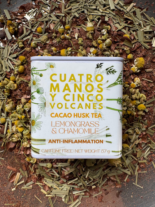 ANTI-INFLAMMATION HEALTH LOOSE LEAF CAMOMILE + LEMONGRASS CACAO TEA TIN